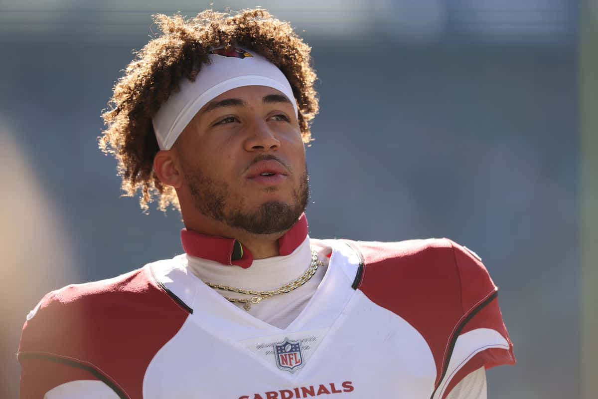 Byron Murphy American Football Player In Action Wallpaper