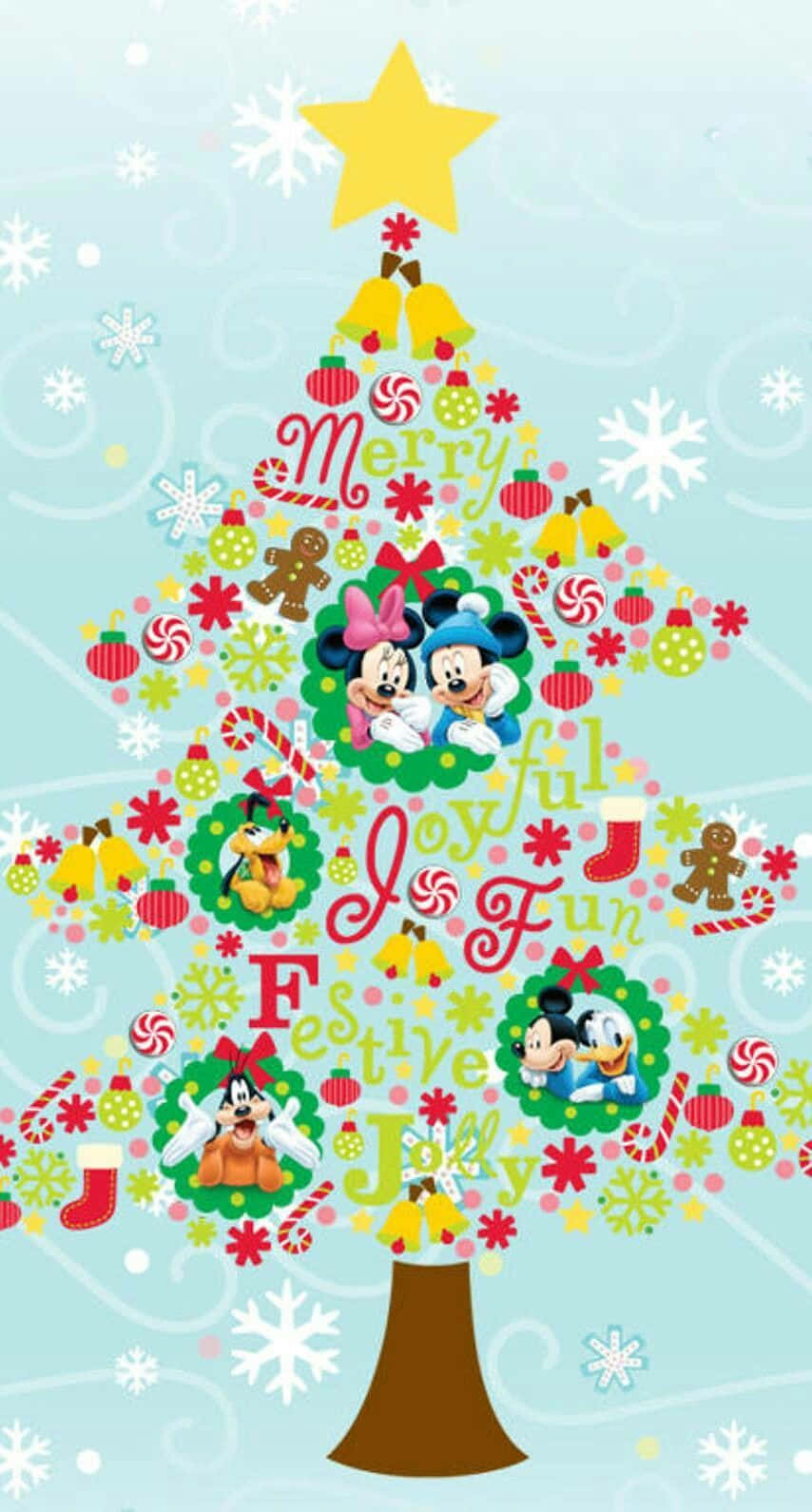 Enjoy The Joy Of Christmas With A Disney Wallpaper