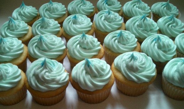 Blue Cupcake Colors Photo