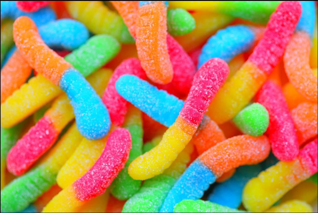 Gummy Worms Wallpaper Candy