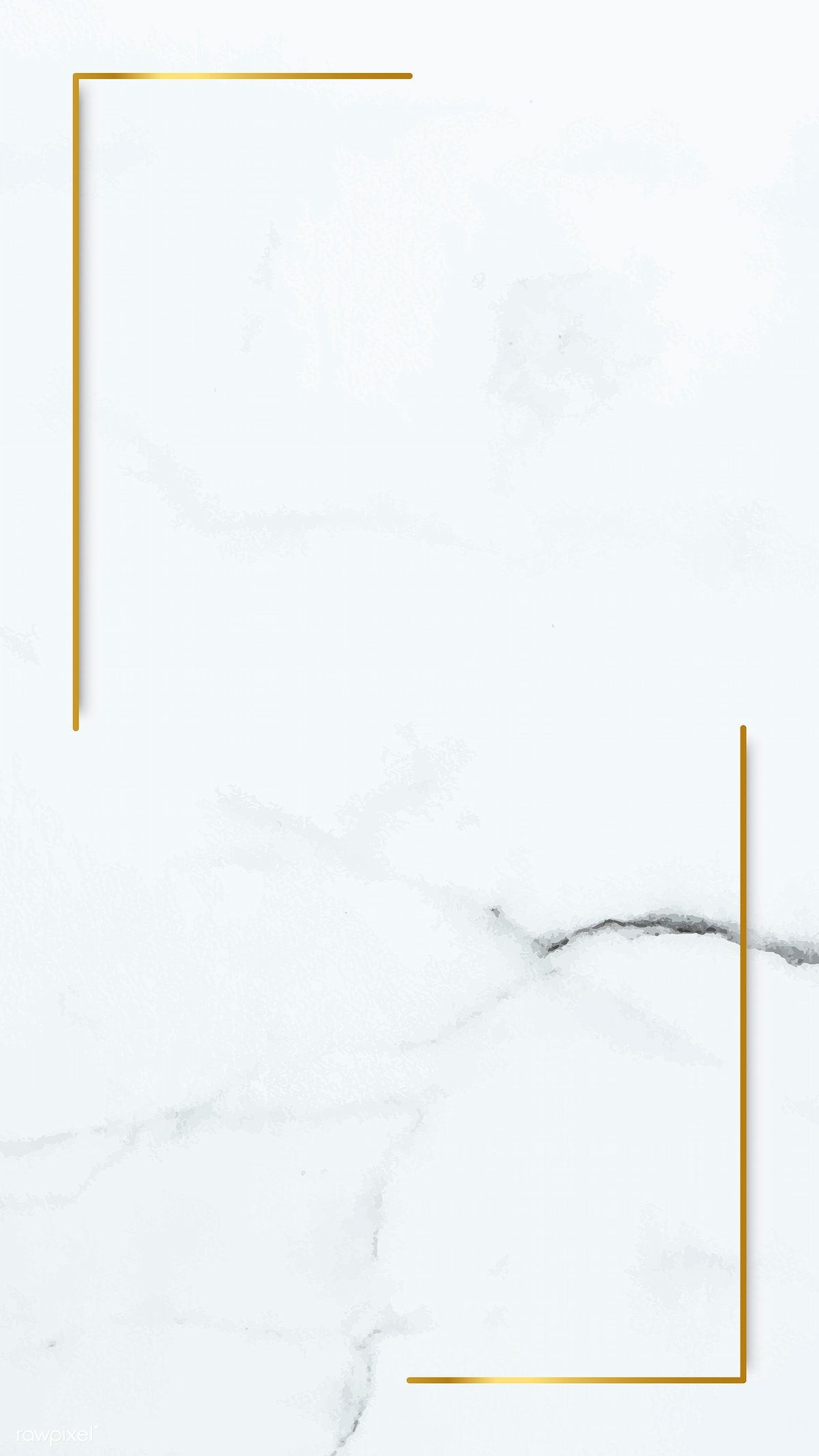 Free download Rectangle gold frame on white marble mobile phone wallpaper  vector [1200x2134] for your Desktop, Mobile & Tablet | Explore 21+ White  Gold Wallpapers | Black White Gold Wallpaper, Gold and