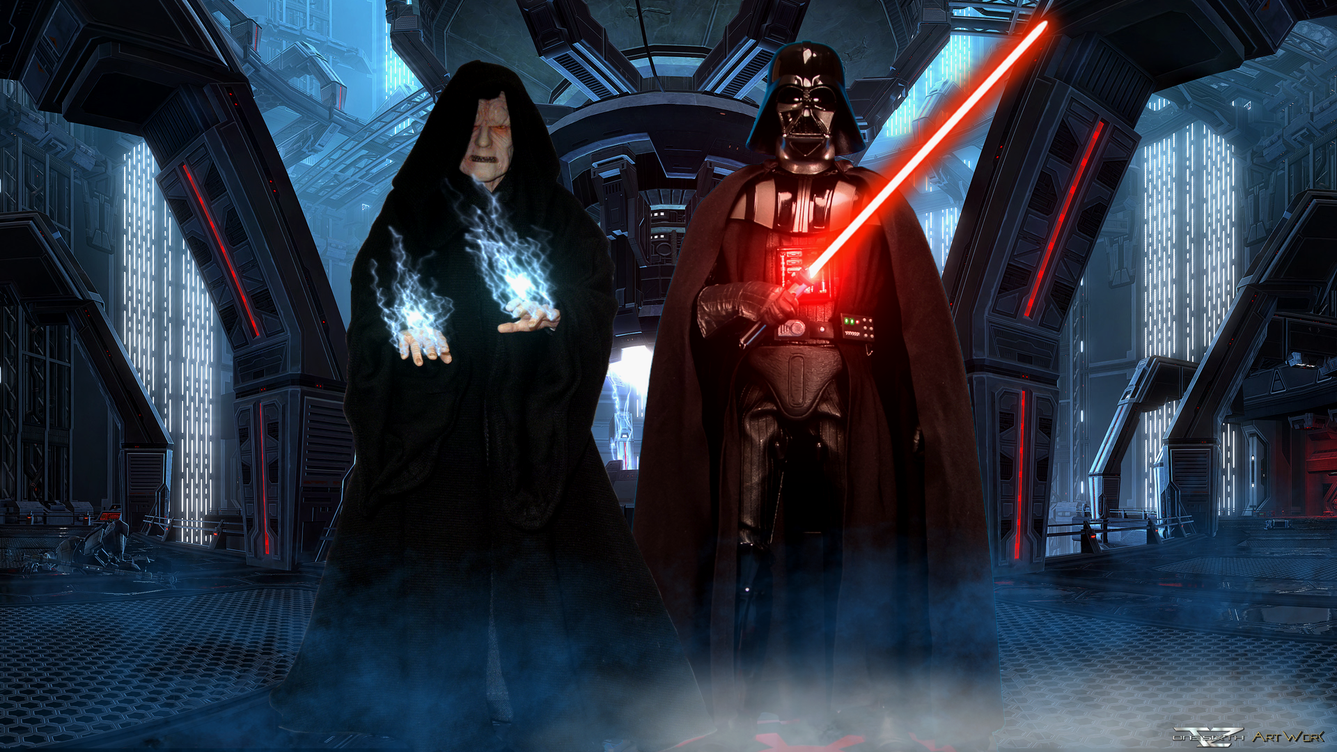 Palpatine Darth Vader Sideshow Collectibles Full HD Wallpaper