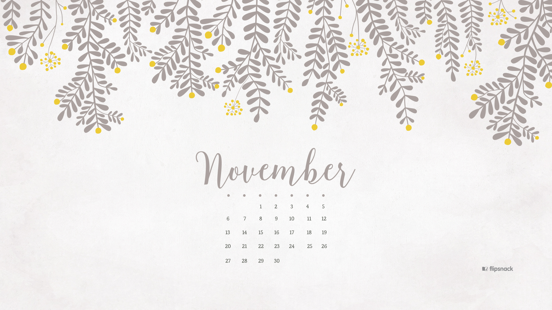 November Calendar Background Desktop Wallpaper