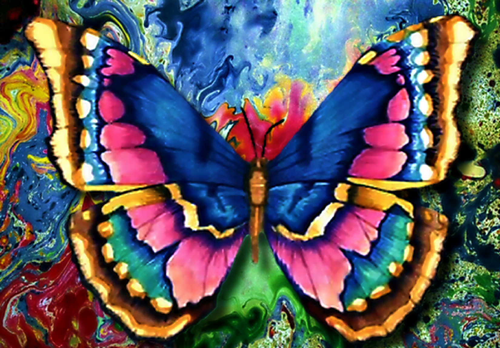 Abstract Butterfly For Cherie Monarch