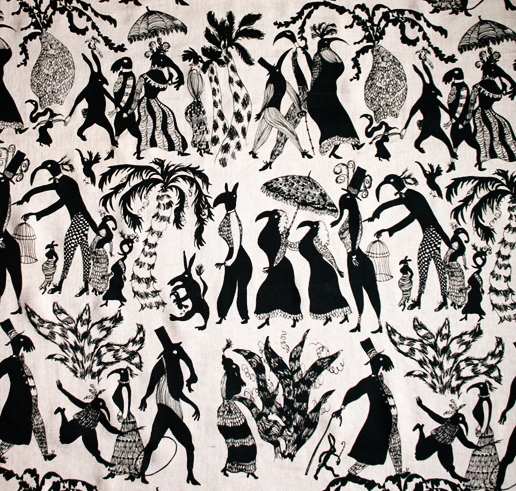 Ellie Curtis Wallpaper Print Pattern Design Fabric Thelooksee