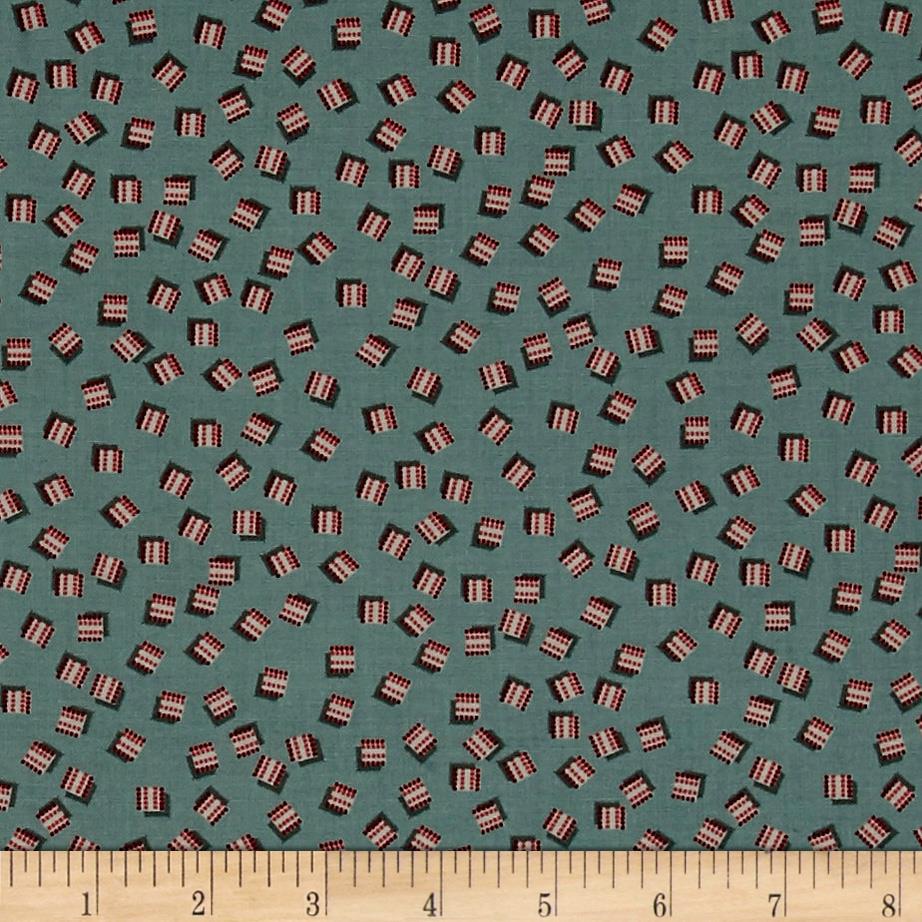 Timeworn Toolbox Wallpaper Paint Linen Paper Blue Discount