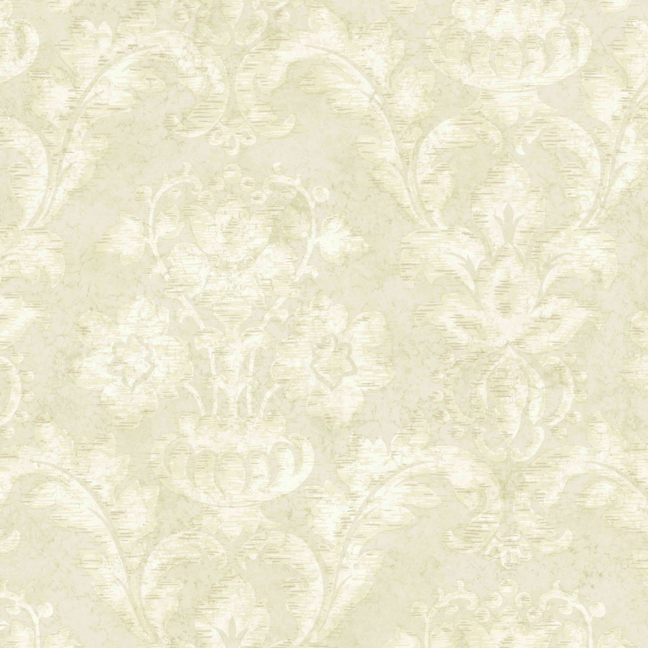 Cream Light Grey HAV40852 Fusion Damask Wallpaper