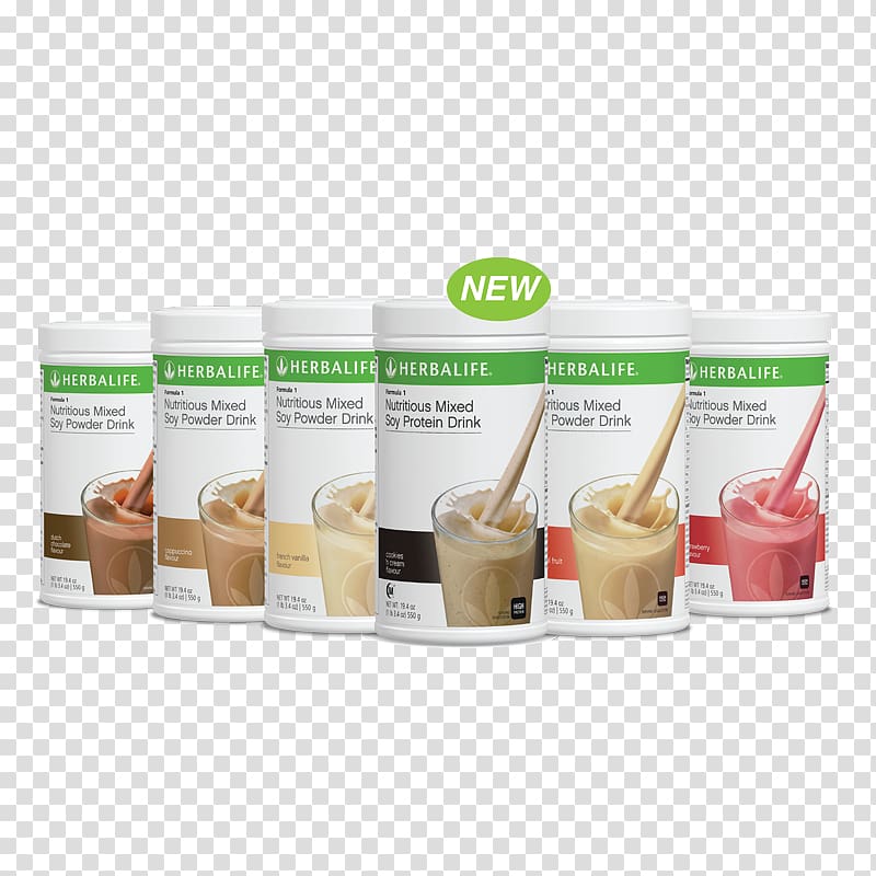 Several Juice Packs Milkshake Herbalife Dietary Supplement