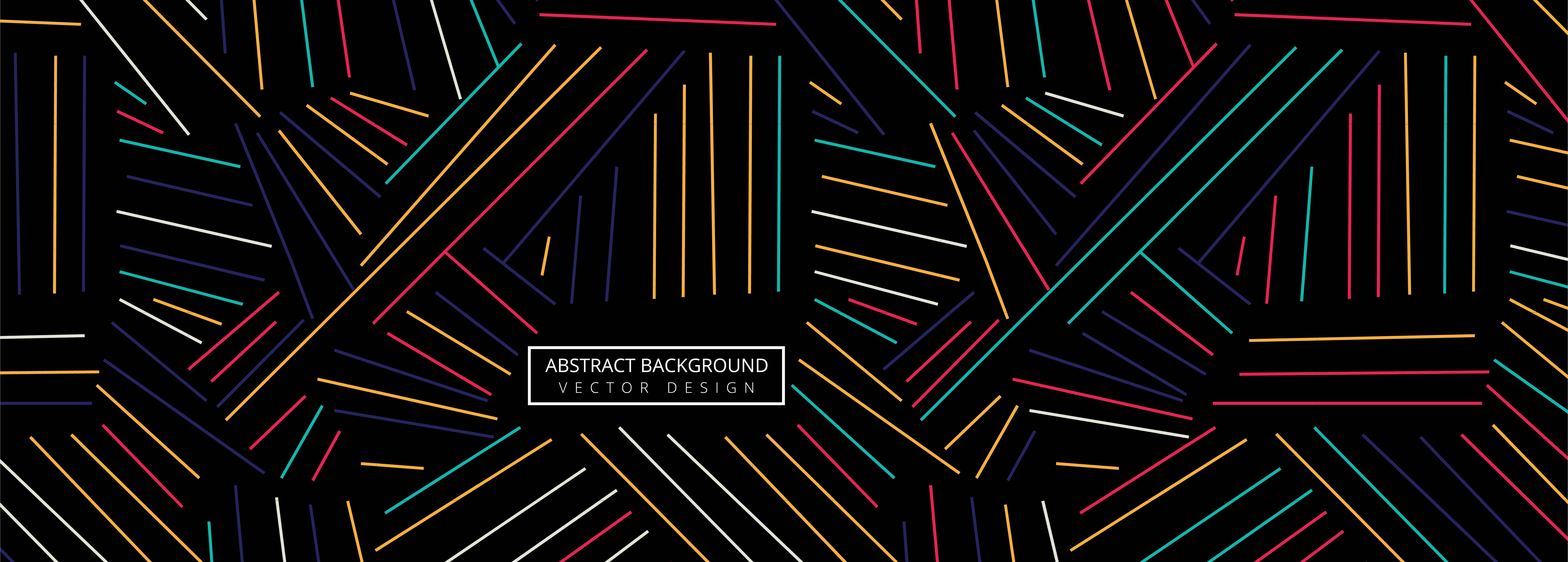 Abstract Colorful Geometric Lines Header Background Vector