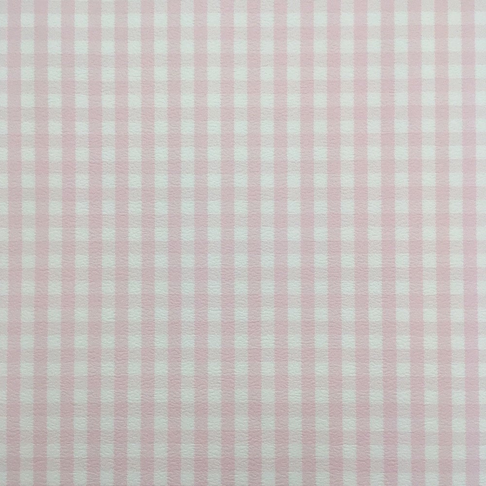 Rasch Rosalie Checked Wallpaper White Pink