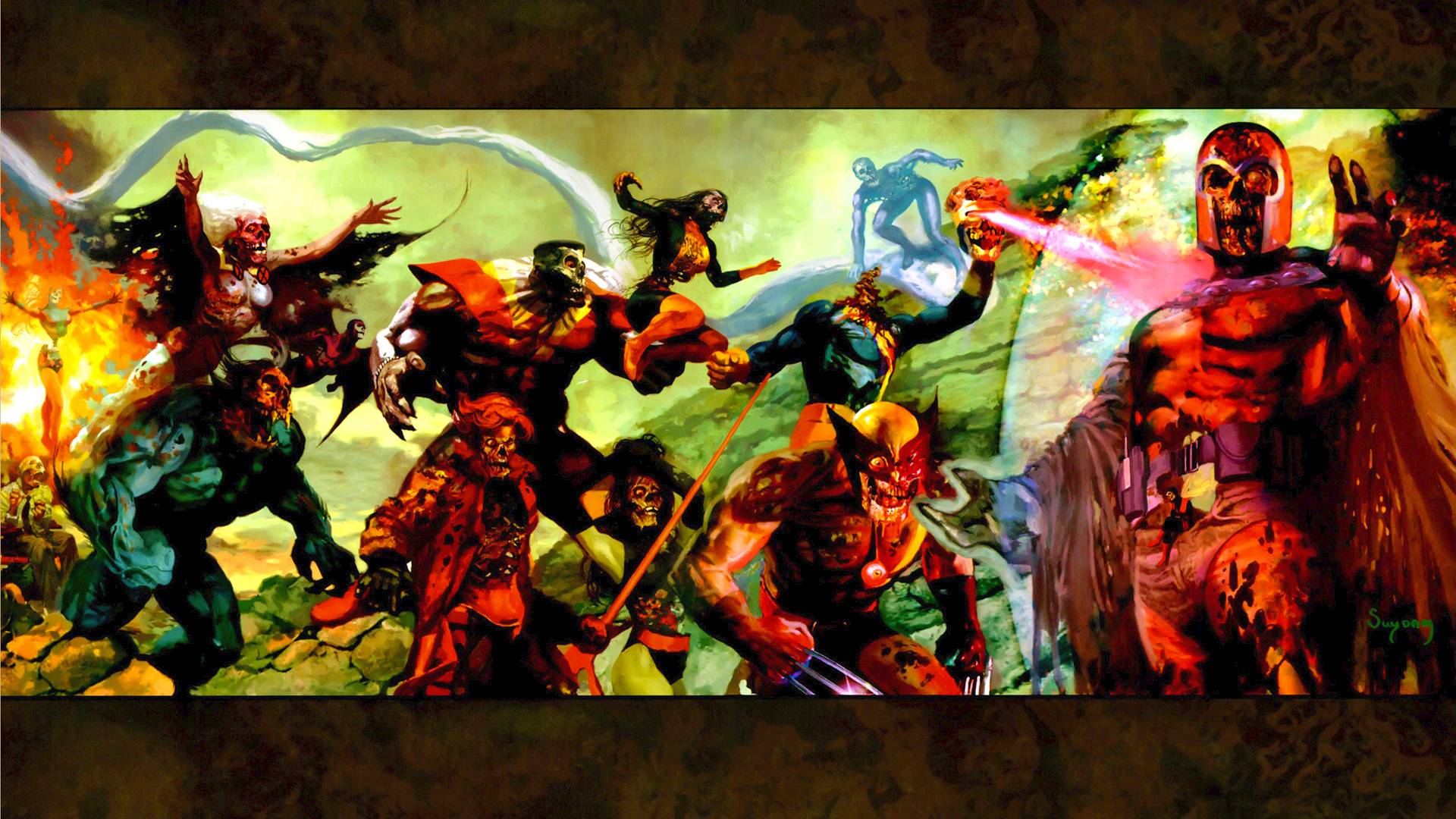 Zombie X Men Wallpaper HD