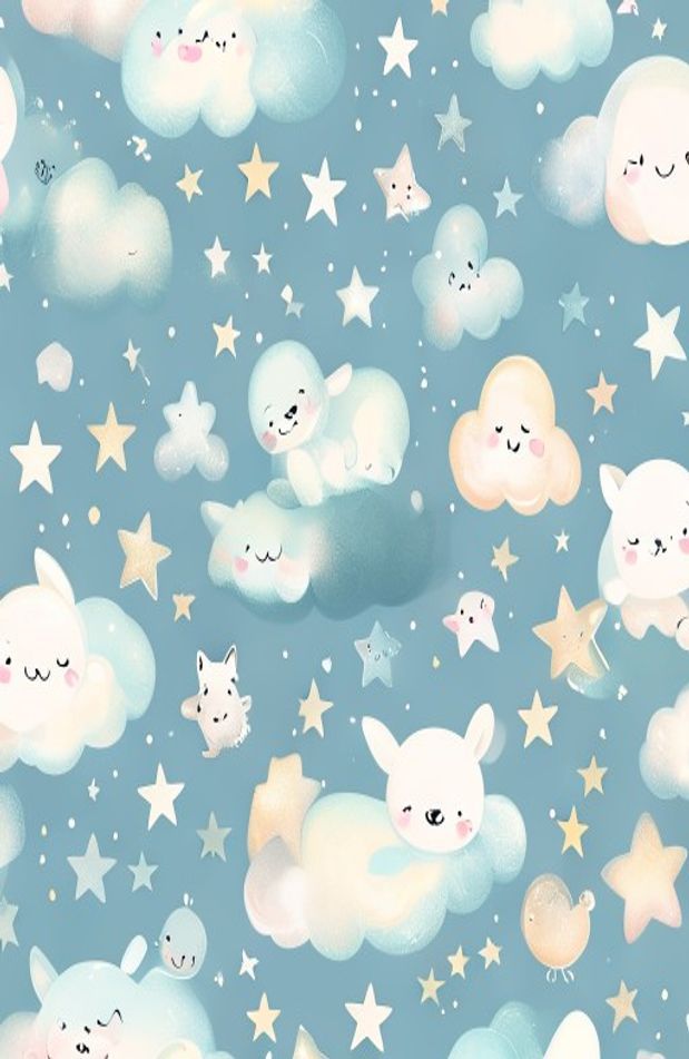 Cute Light Blue Wallpaper