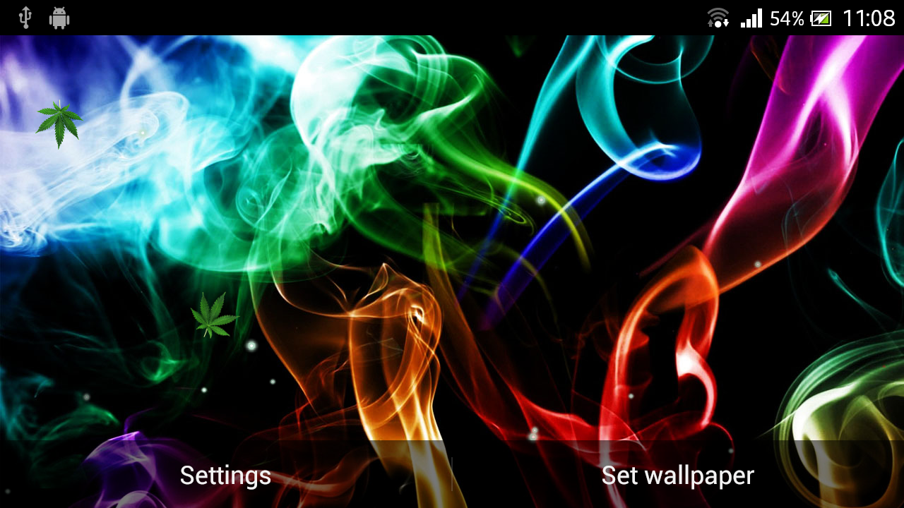 Enjoy Our Beautiful Weed Live Wallpaper Falling Leafs Of Cannabis