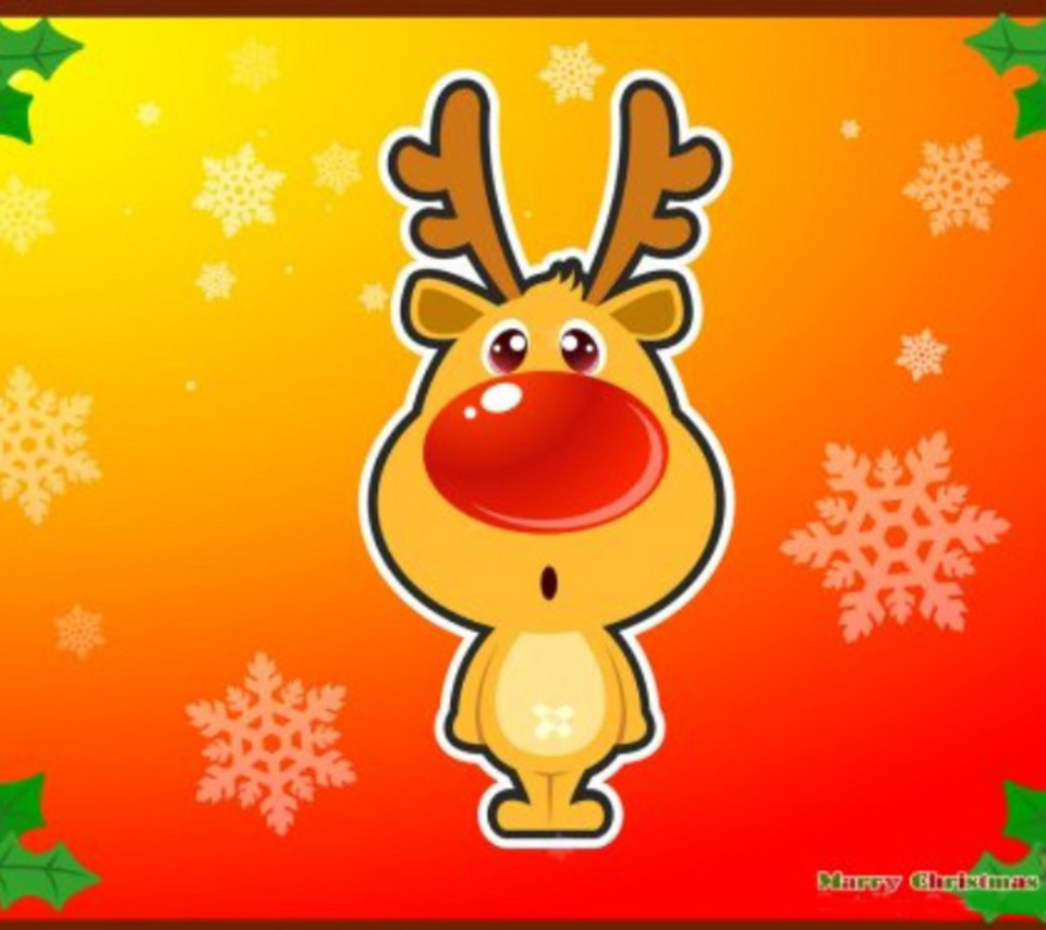 Cute Reindeer Desktop Wallpaper