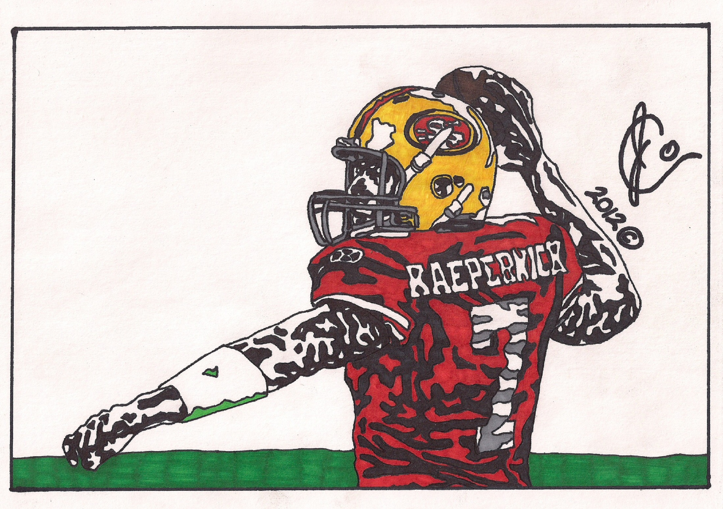 49ers Kaepernick Wallpaper Colin Ink