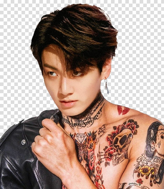 Jeon Jungkook Tattoo Bts Badboy Transparent Background Png Clipart