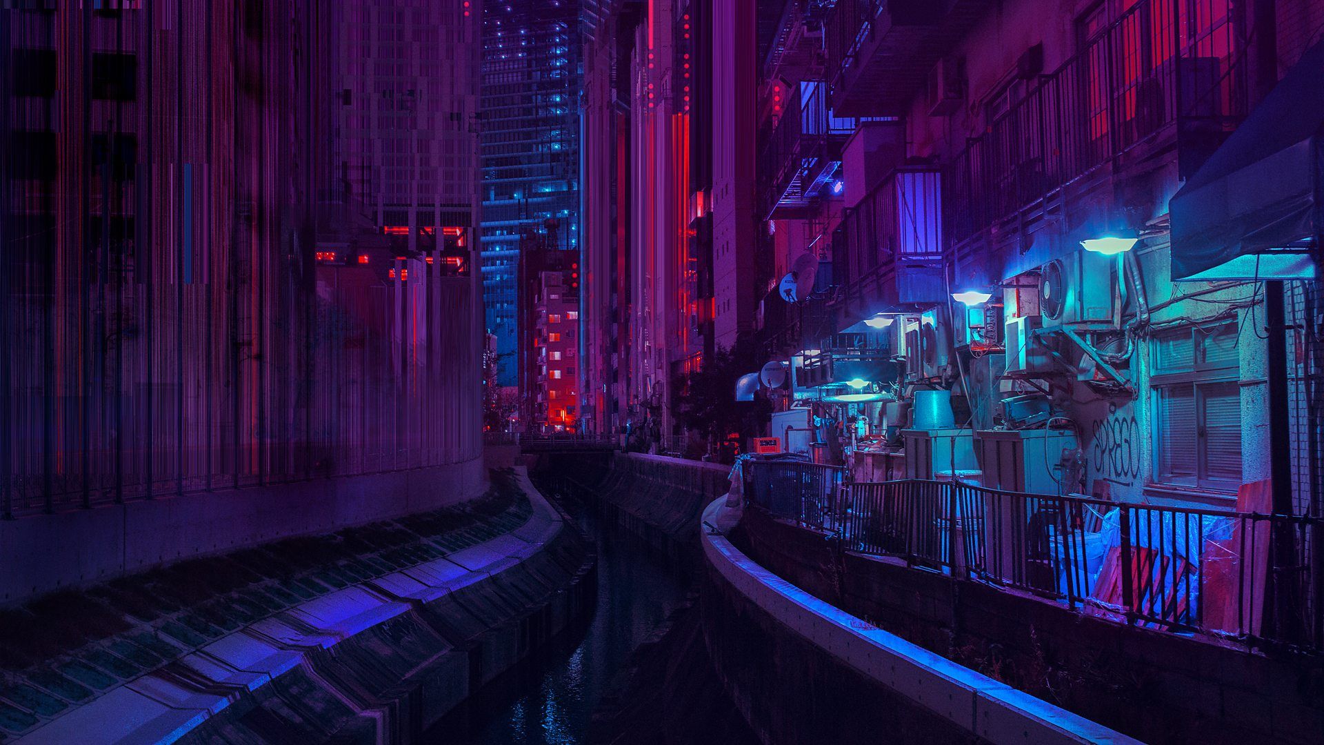 Neon City Aesthetic Wallpaper On