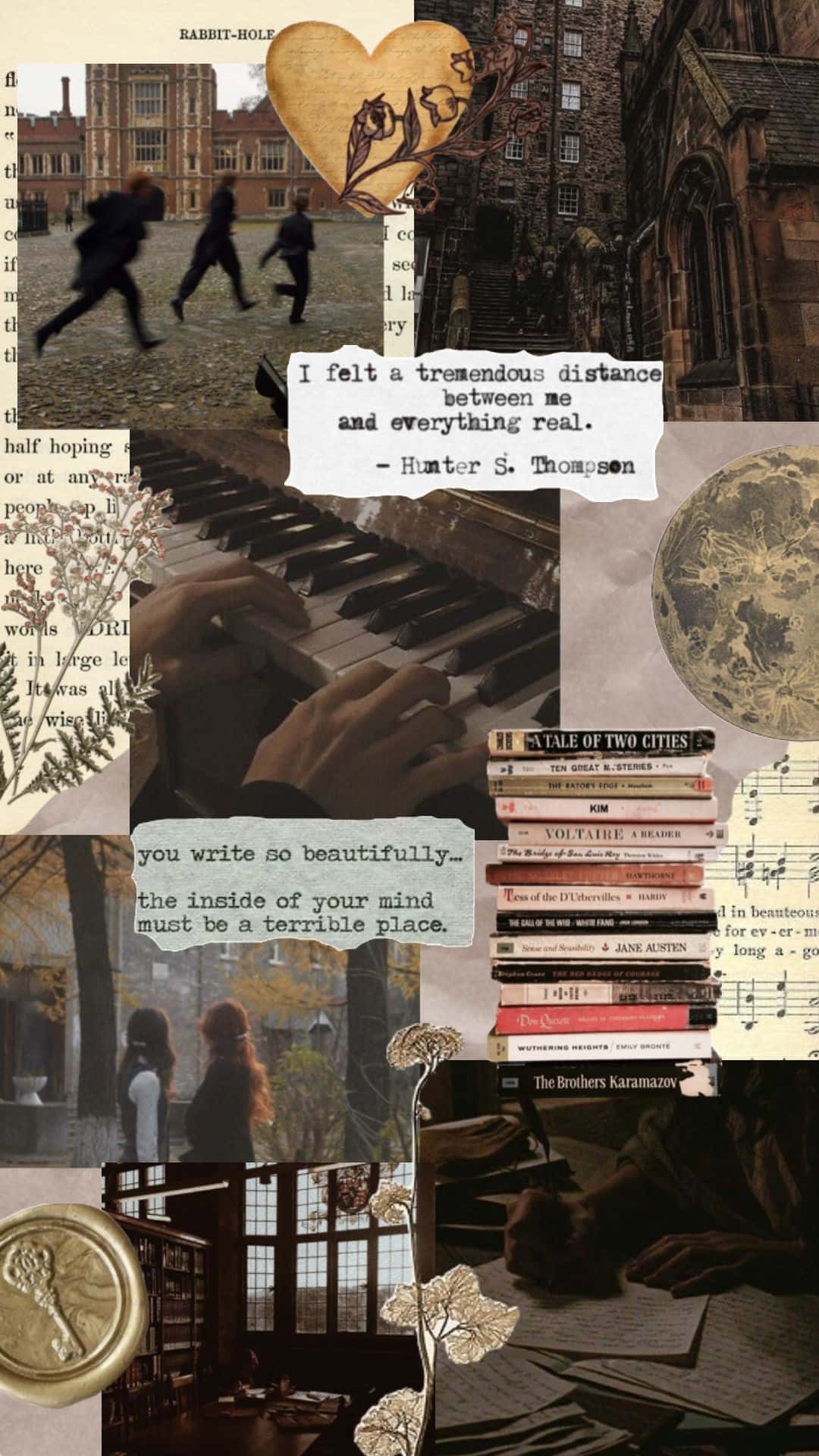 Dark Book Aesthetic Wallpaper
