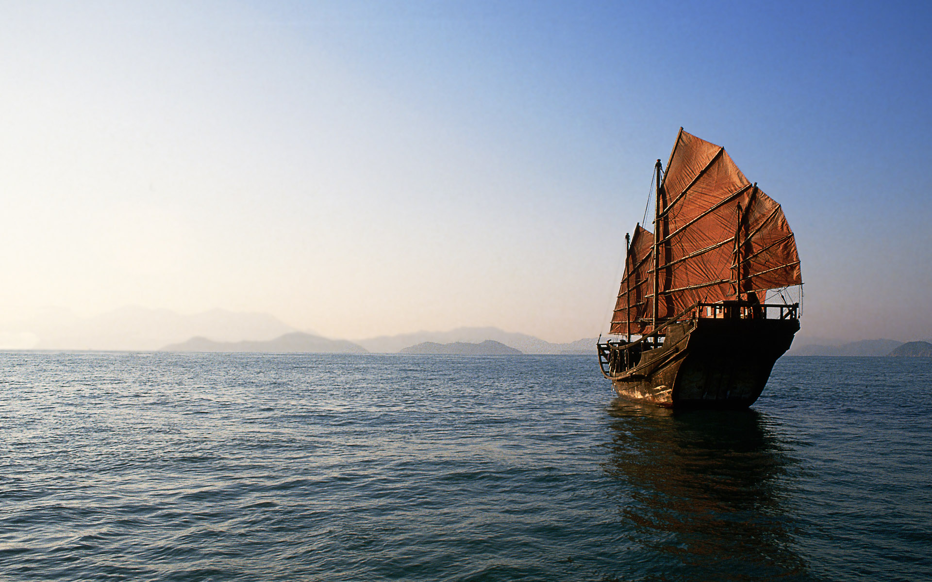  download The ancient Chinese ship wallpapers and images 1920x1200