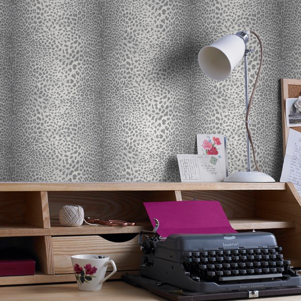 Leopard Grey Wallpaper By Graham And Brown