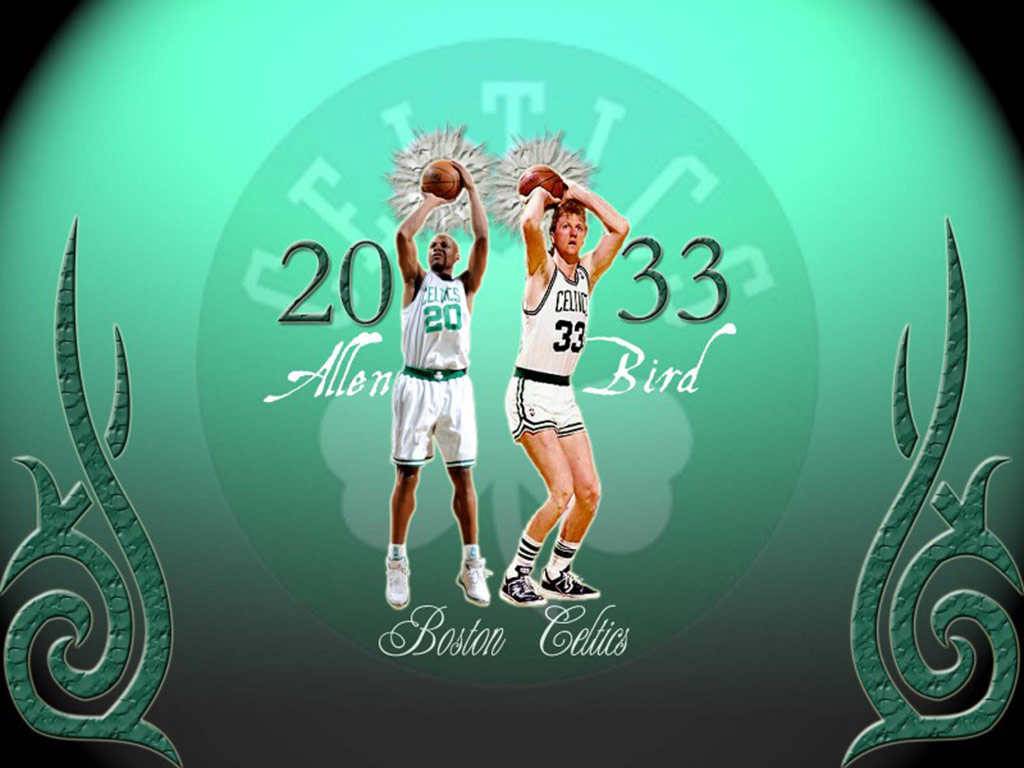 Larry Bird And Ray Allen Celtics Wallpaper Boston
