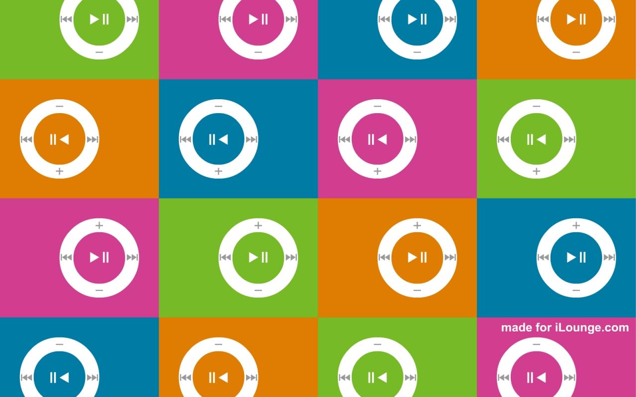 Ipod Shuffle Repeating Background Hq Wide