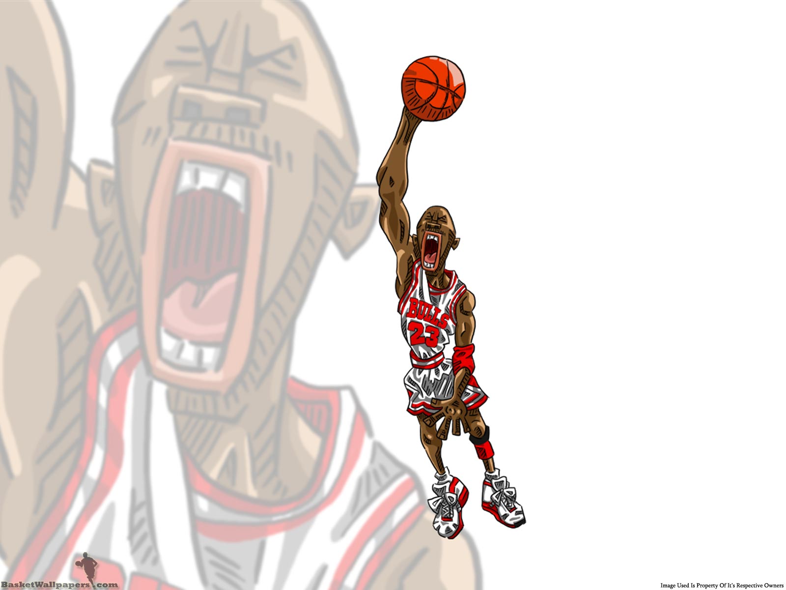 Michael Jordan Drawn Dunk Wallpaper