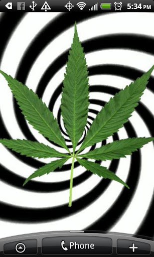 Bigger Hypnotic Weed Live Wallpaper For Android Screenshot