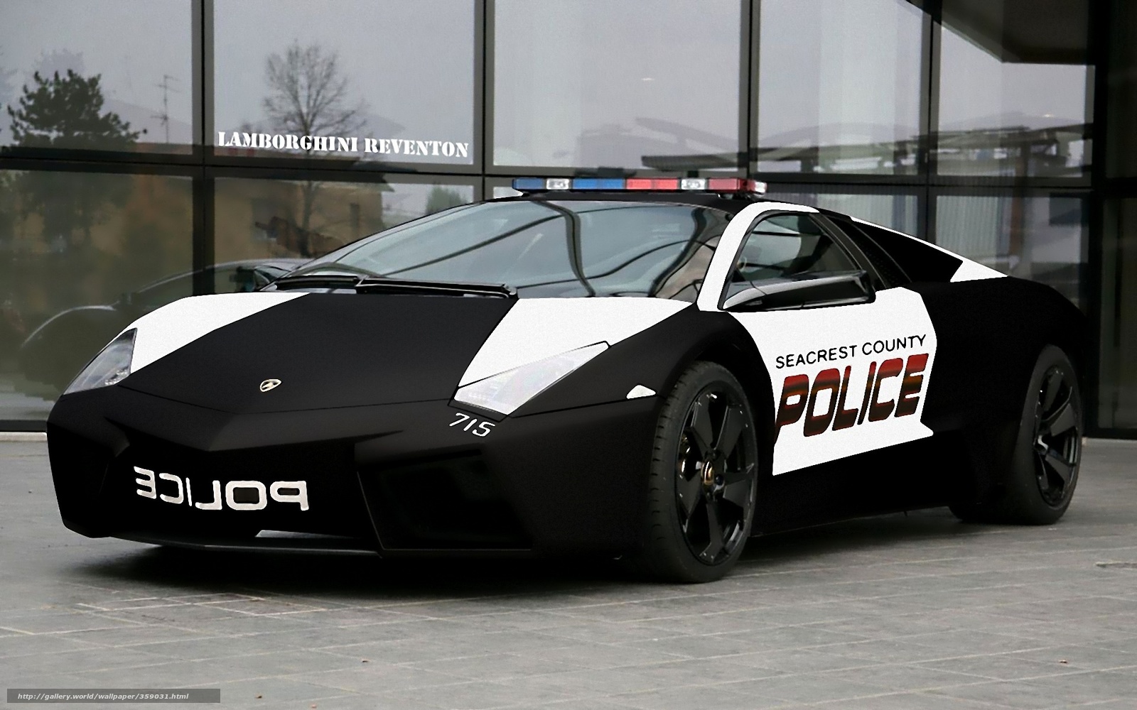 Lamborghini Reventon police car wallpaper   762664