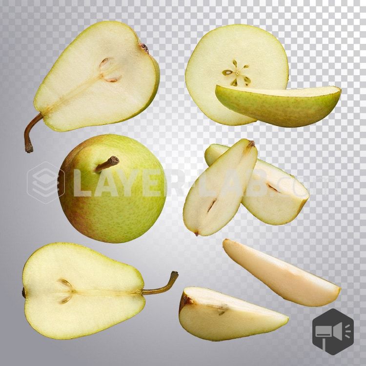Pack Of Bartlett Pear Image On Transparent Background Pears And