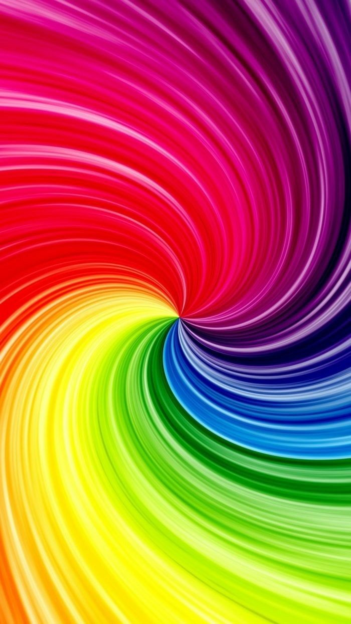 3d Rainbow Color Swirl iPhone Wallpaper Hipster Live