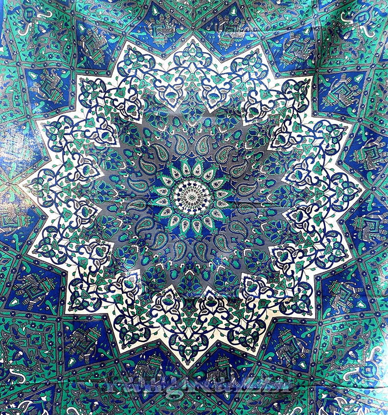 Twin Indian Cotton Psychedelic Star Mandala Tapestry By Rangraizzi