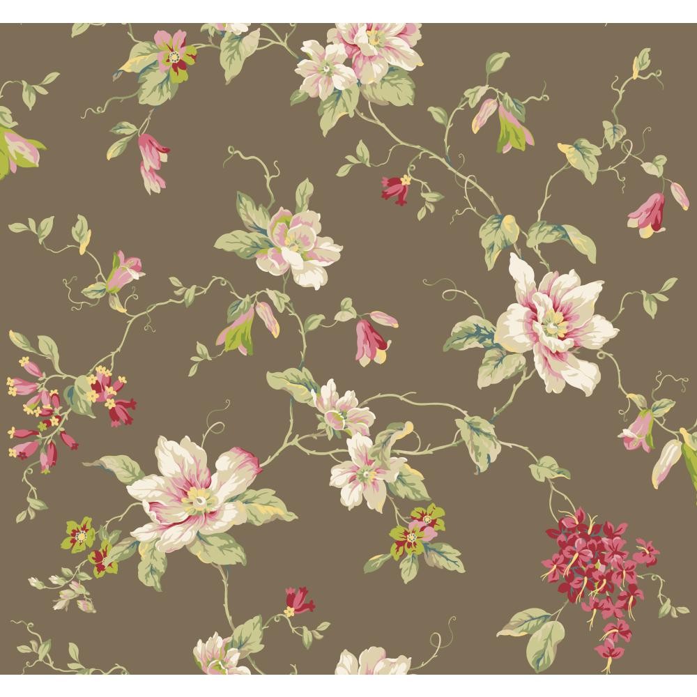 York Wallcovering Ashford House Blooms Magnolia Wallpaper Yv9023