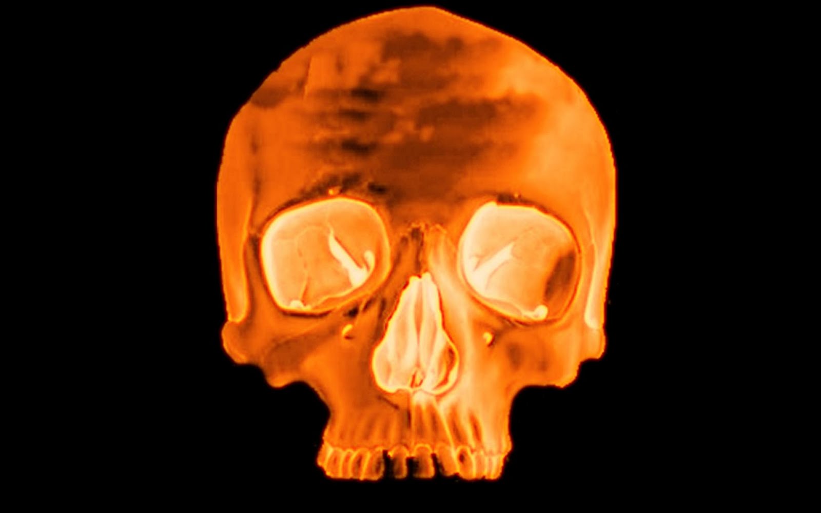 3d Skull Fire Image