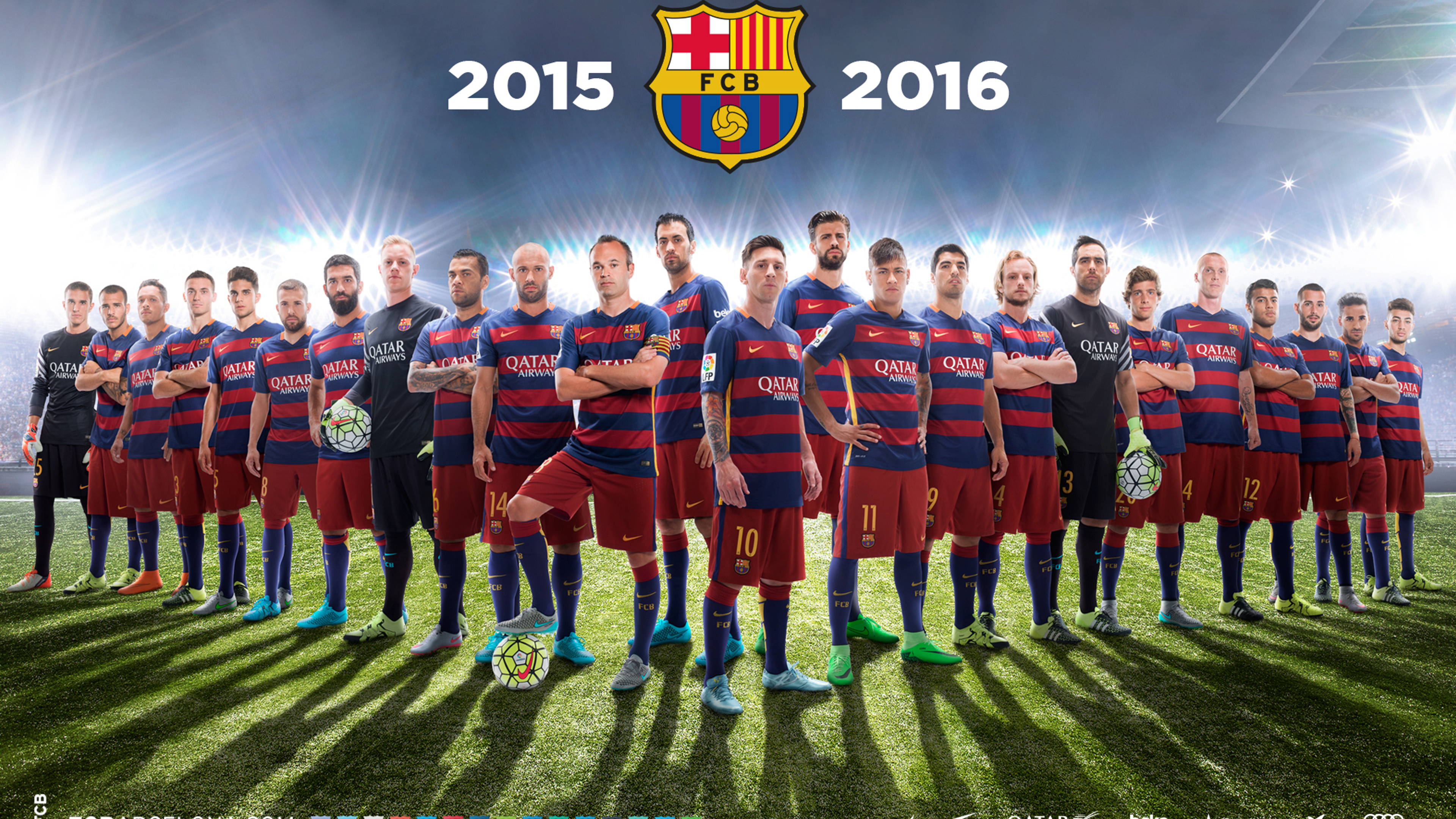 FC Barcelona Team Photo 2015-2016
