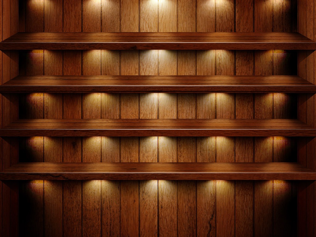 iPad Wallpaper With Shelves Details