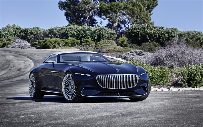 Download wallpapers Mercedes Benz Vision Maybach 6 2018 710x444