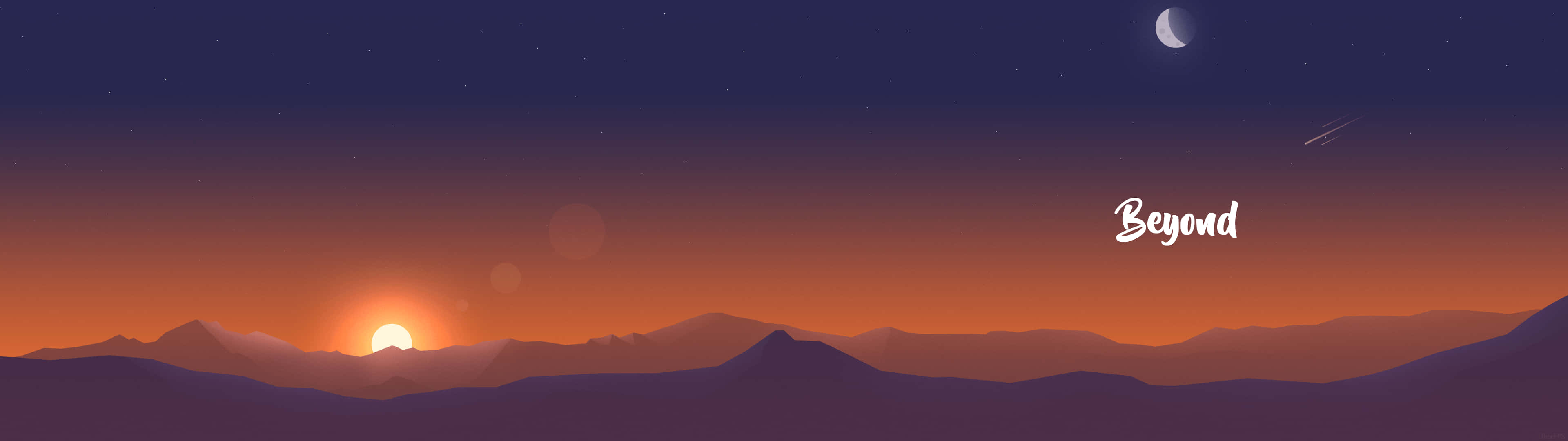 Minimalist Dual Monitor Wallpaper
