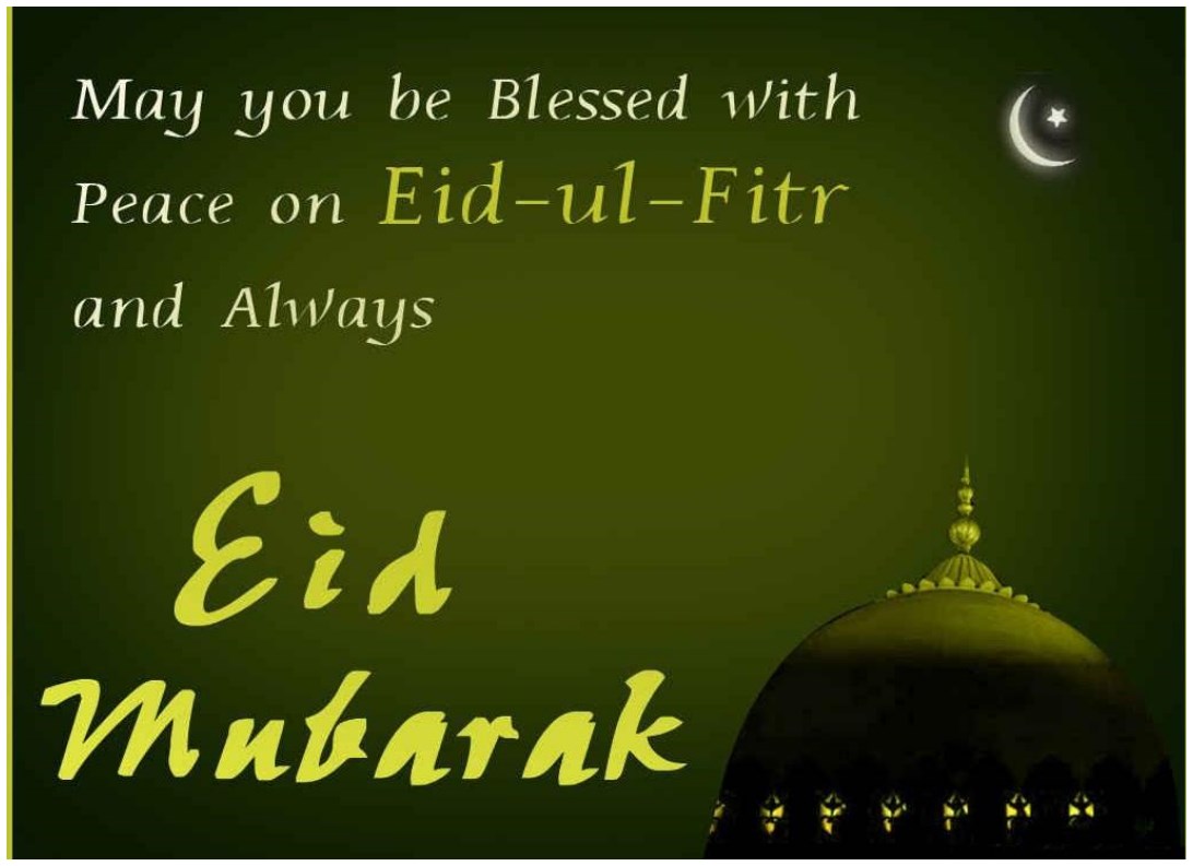 Happy Eid Ul Fitr Mubarak HD Wallpaper