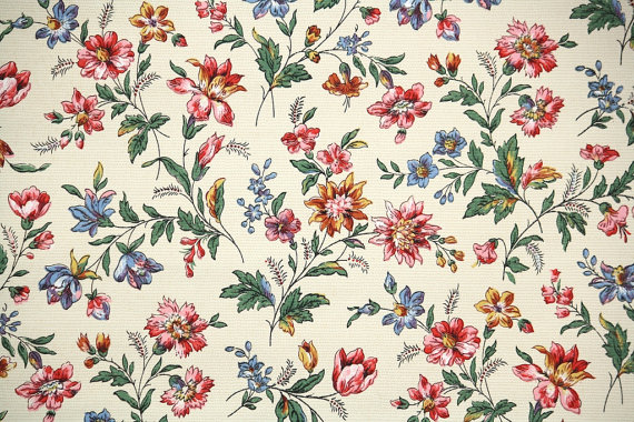 S Antique French Wallpaper Lovely Floral Design From