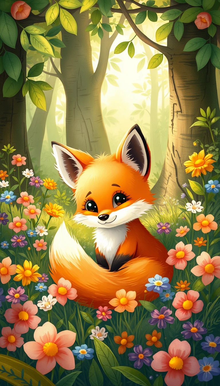 Cute Baby Fox Wallpaper