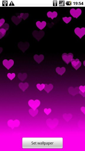 Bigger Hearts Live Wallpaper For Android Screenshot