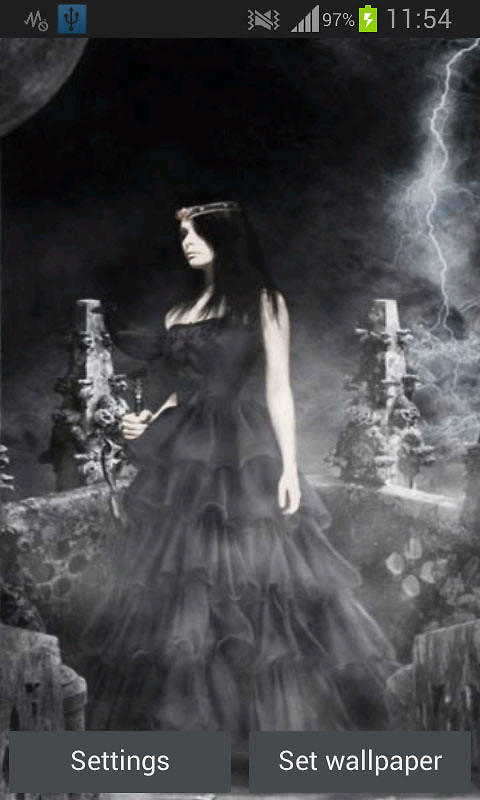 Gothic Girl Live Wallpaper Android