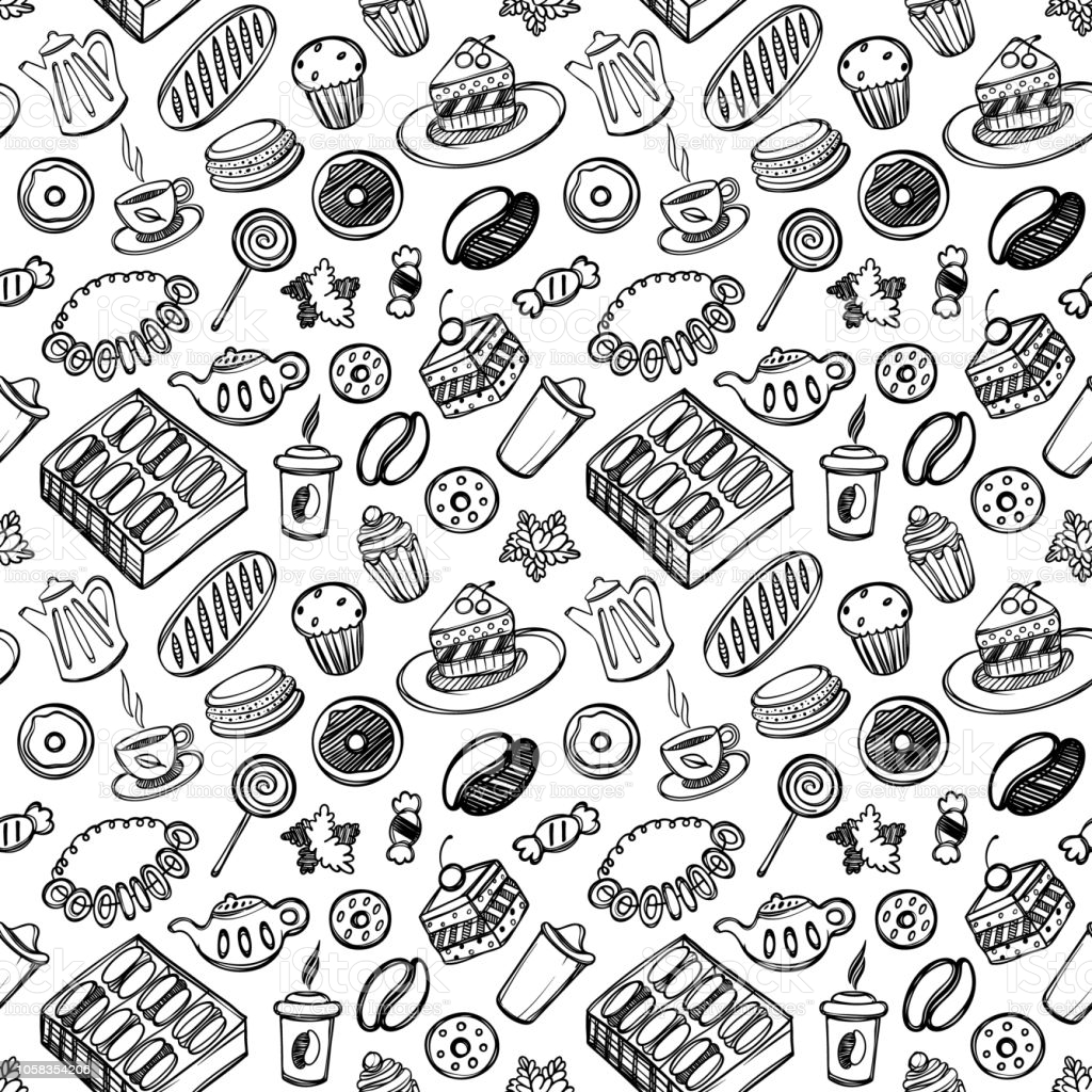 free-download-cartoon-cute-food-and-kitchenware-on-white-background