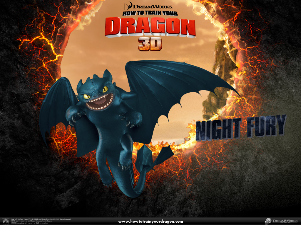 Official Wallpaper Night Fury Size