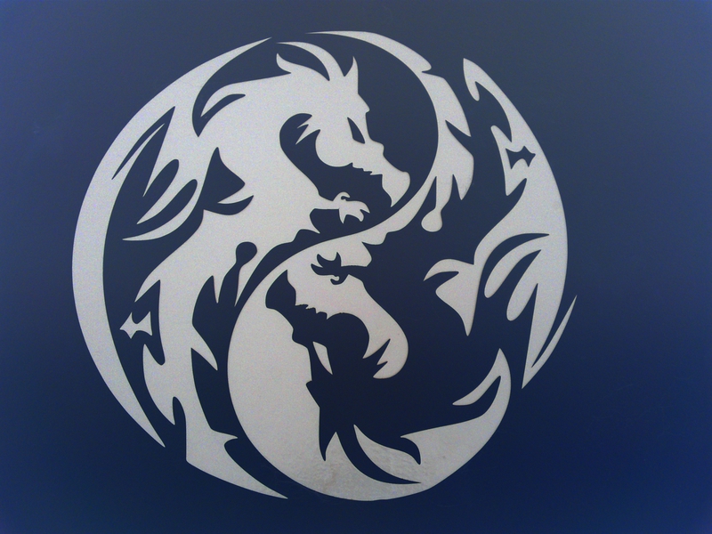 Dragon Ying Yang Twin Dragons Abstract Other HD Desktop Wallpaper