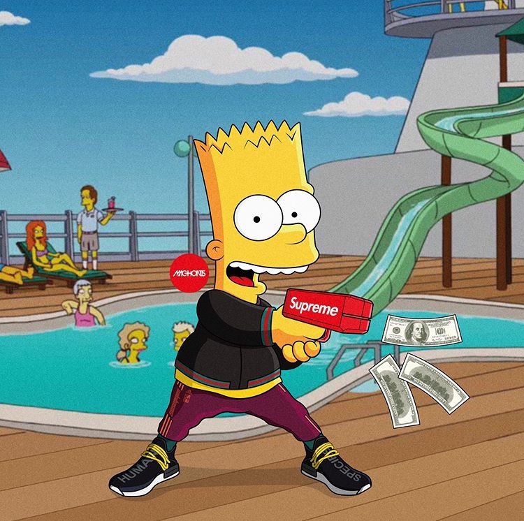 Simpson Wallpaper iPhone Cartoon Bart