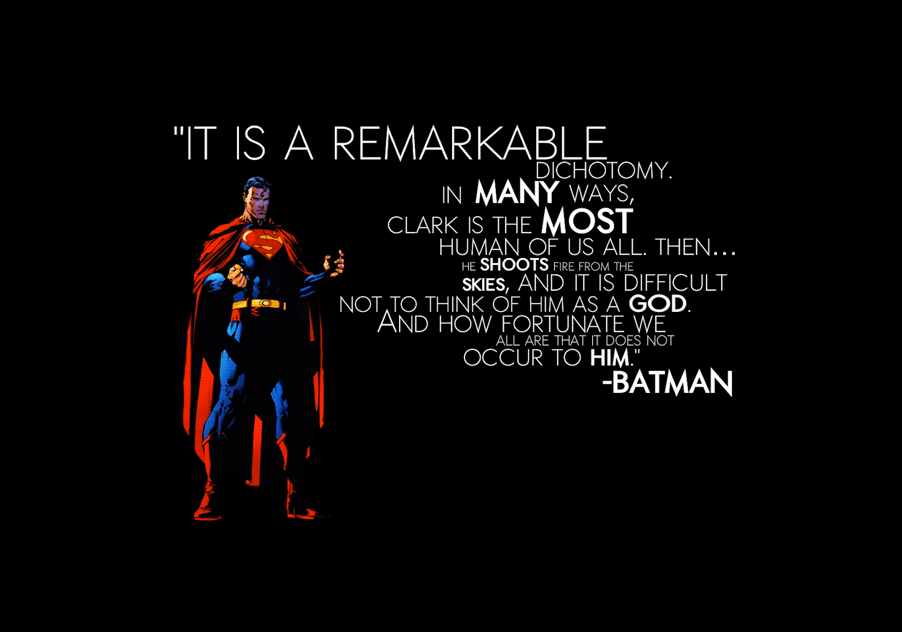 Batman Dc Ics Superman Quotes Superheroes Wallpaper