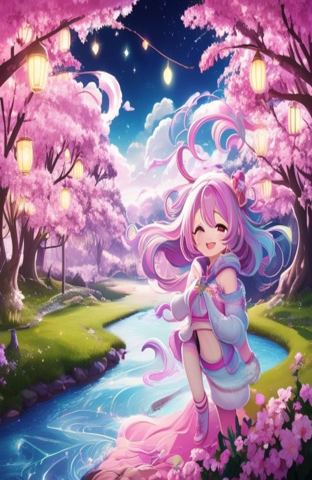 Pink Anime Wallpaper