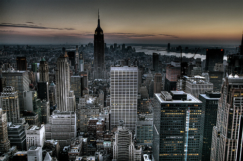 Gotham City Background New York City Skyline Wallpaper HDR